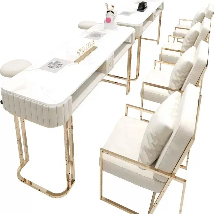 Nordic double marble nail table and chair set sofa chair special price multifunctional nail table
Nordic double marble nail table and chair set sofa chair special price multifunctional nail table