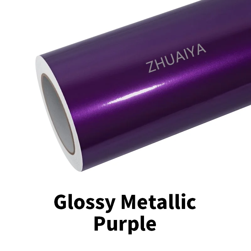 ZHUAIYA Gloss Metallic Purple Vinyl Wrap film wrapping film bright 152*18m roll quality Warranty covering film voiture
ZHUAIYA Gloss Metallic Purple Vinyl Wrap film wrapping film bright 152*18m roll quality Warranty covering film voiture