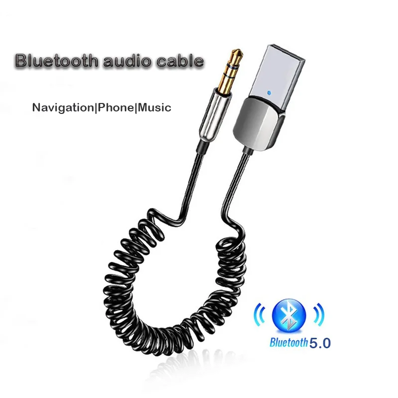 

Aux Bluetooth Adapter Audio Cable For Cars USB Bluetooth 3.5mm Jacks Receiver Transmitter Music Speakers Dongle Handfree