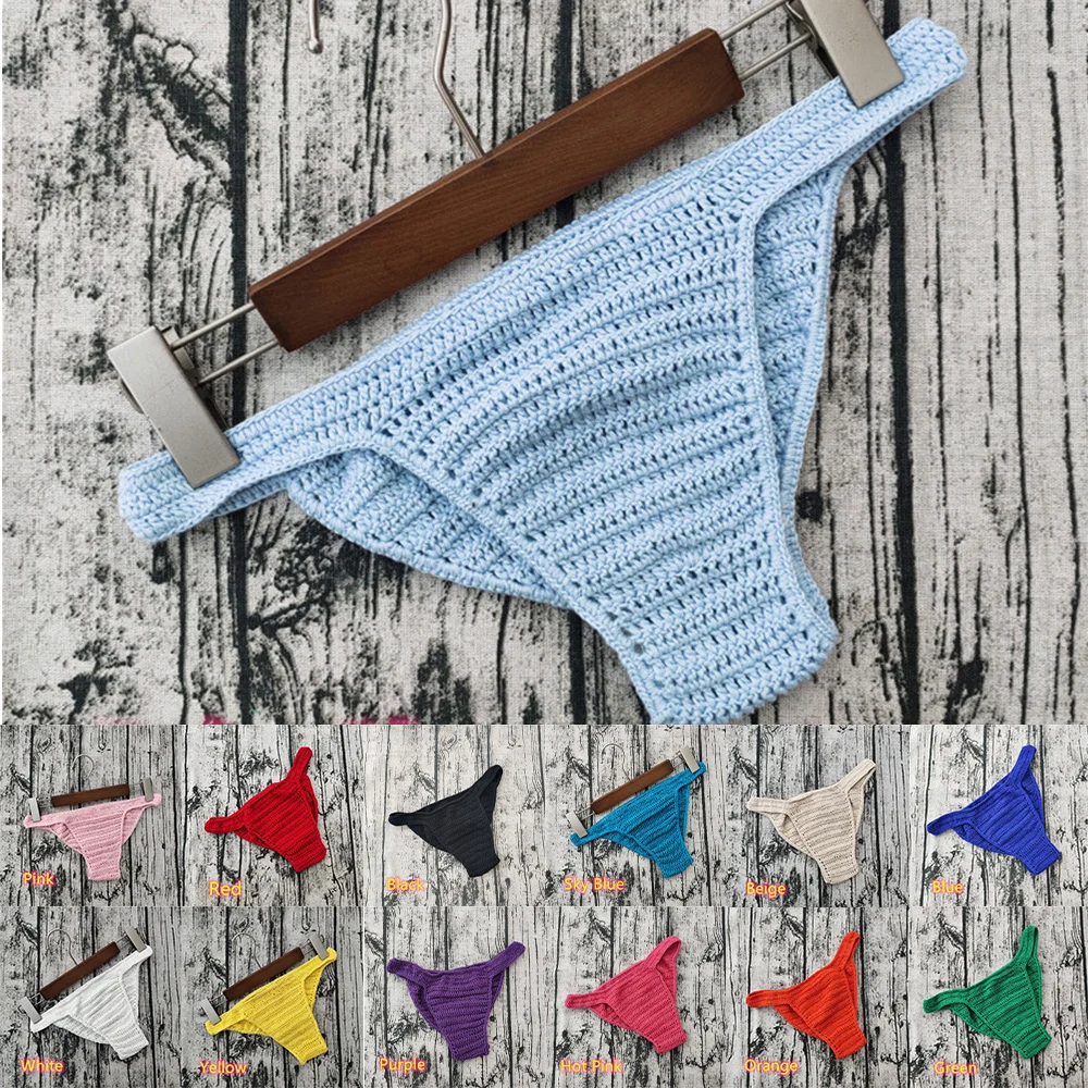 Couple Knitting Underwar Mens Womens Sunbathing Hand Crochet Thong Breathable Bikini Beach Underpants G String Panties new
Couple Knitting Underwar Mens Womens Sunbathing Hand Crochet Thong Breathable Bikini Beach Underpants G String Panties new