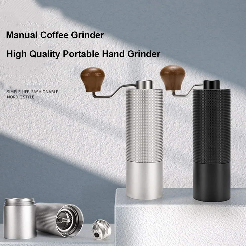 High Quality Aluminum Manual Coffee Grinder Stainless Steel Burr Coffee Grinder Mini Coffee Milling Tools Outdoor Coffee Machine
High Quality Aluminum Manual Coffee Grinder Stainless Steel Burr Coffee Grinder Mini Coffee Milling Tools Outdoor Coffee Machine