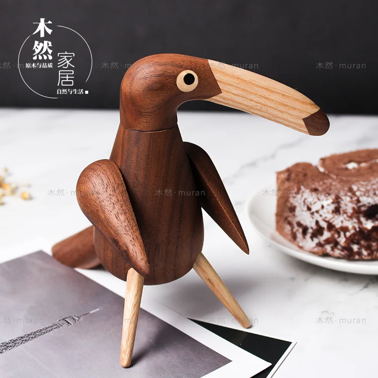 Nordic Danish Puppet Toucan Creative Home Decoration Walnut Hornbill Wooden Bird Ornament
Nordic Danish Puppet Toucan Creative Home Decoration Walnut Hornbill Wooden Bird Ornament