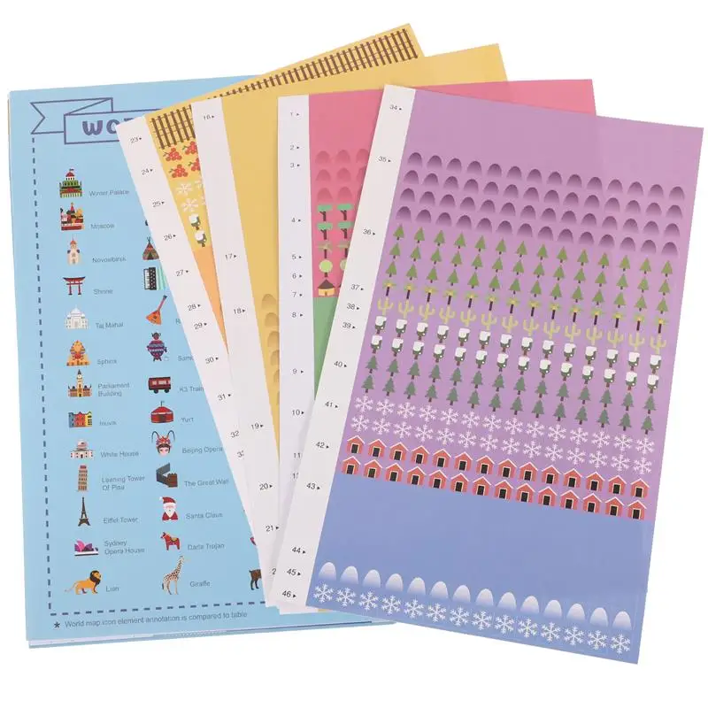 1 Set of World Map Sticker Creative Cognition Learning Enlightenment Sticker for Children
1 Set of World Map Sticker Creative Cognition Learning Enlightenment Sticker for Children