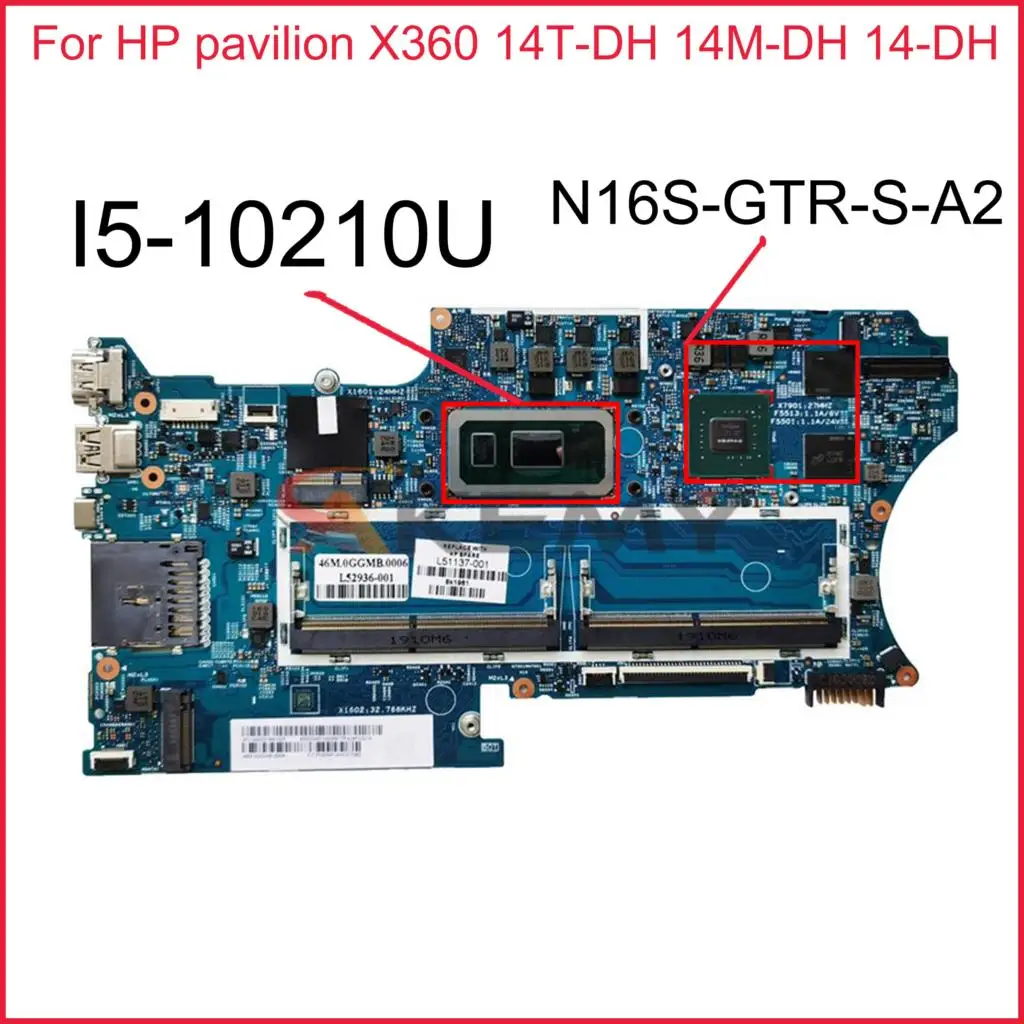Материнская плата для ноутбука HP Pavilion X360 14M-DH 14-DH 14T-DH, системная плата с процессором I5-10210U, 18742 протестирована
Материнская плата для ноутбука HP Pavilion X360 14M-DH 14-DH 14T-DH, системная плата с процессором I5-10210U, 18742 протестирована