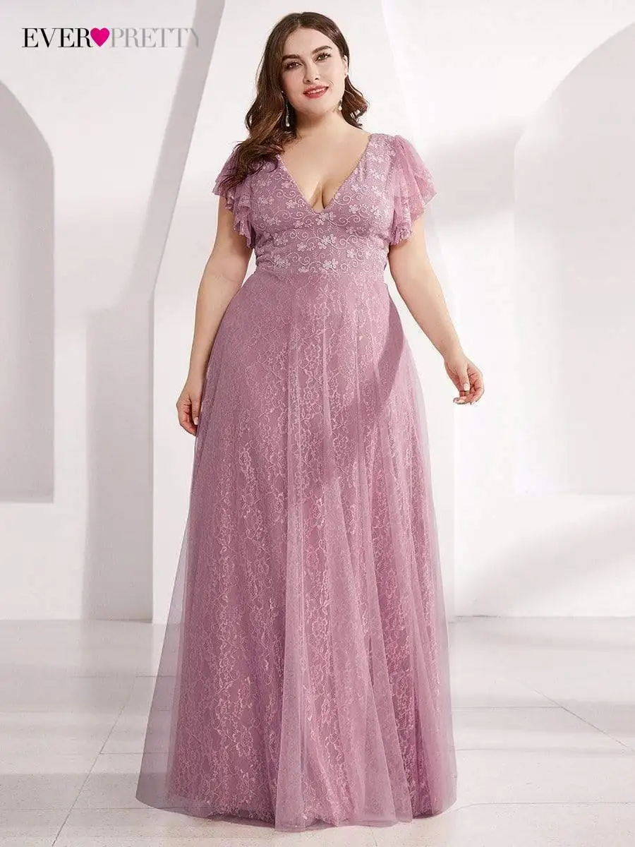 Plus Size Elegant Evening Dresses Long A LINE Short Sleeve V-Neck Floor-Length Gown 2022 Ever Pretty of Bridesmaid Women Dress
Plus Size Elegant Evening Dresses Long A LINE Short Sleeve V-Neck Floor-Length Gown 2022 Ever Pretty of Bridesmaid Women Dress