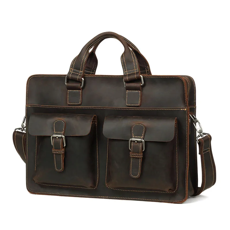 2022 Vintage Men's Briefcase Crazy Horse Leather Messenger Bag Male 15.6" Laptop Shoulder Bag Men Business Office Handbag
2022 Vintage Men's Briefcase Crazy Horse Leather Messenger Bag Male 15.6" Laptop Shoulder Bag Men Business Office Handbag
