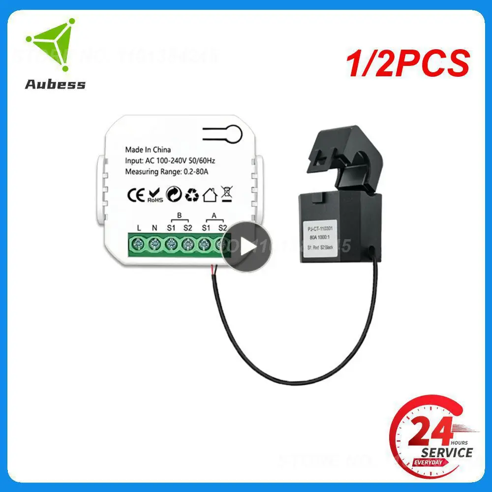 1/2PCS Tuya Smart 2 Way WiFi Energy Meter Bidirection 1/2 Channel with Clamp App Monitor Solar Produced and Consumed Power
1/2PCS Tuya Smart 2 Way WiFi Energy Meter Bidirection 1/2 Channel with Clamp App Monitor Solar Produced and Consumed Power