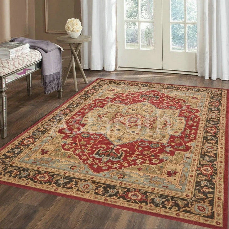 

Carpets Persian Vintage Carpet for Living Room Bedroom Mat Non-Slip Area Rugs Absorbent Boho Morocco Ethnic Retro Carpet 160x230