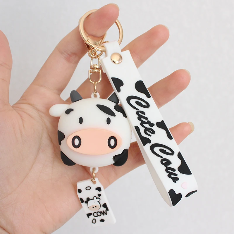 Cute Animal Keychains for Girl Cartoon Cow Accessoires Pendant for Backpack Car Key Chains Gift for Child
Cute Animal Keychains for Girl Cartoon Cow Accessoires Pendant for Backpack Car Key Chains Gift for Child