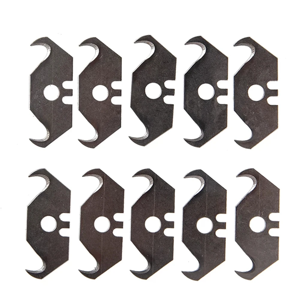 10pcs Heavy Duty Steel Hook Blades Craft Cutter Utility Parts Pocket Pointed HCS Trapezoidal Horn Blade Replacement Hand Tool
10pcs Heavy Duty Steel Hook Blades Craft Cutter Utility Parts Pocket Pointed HCS Trapezoidal Horn Blade Replacement Hand Tool