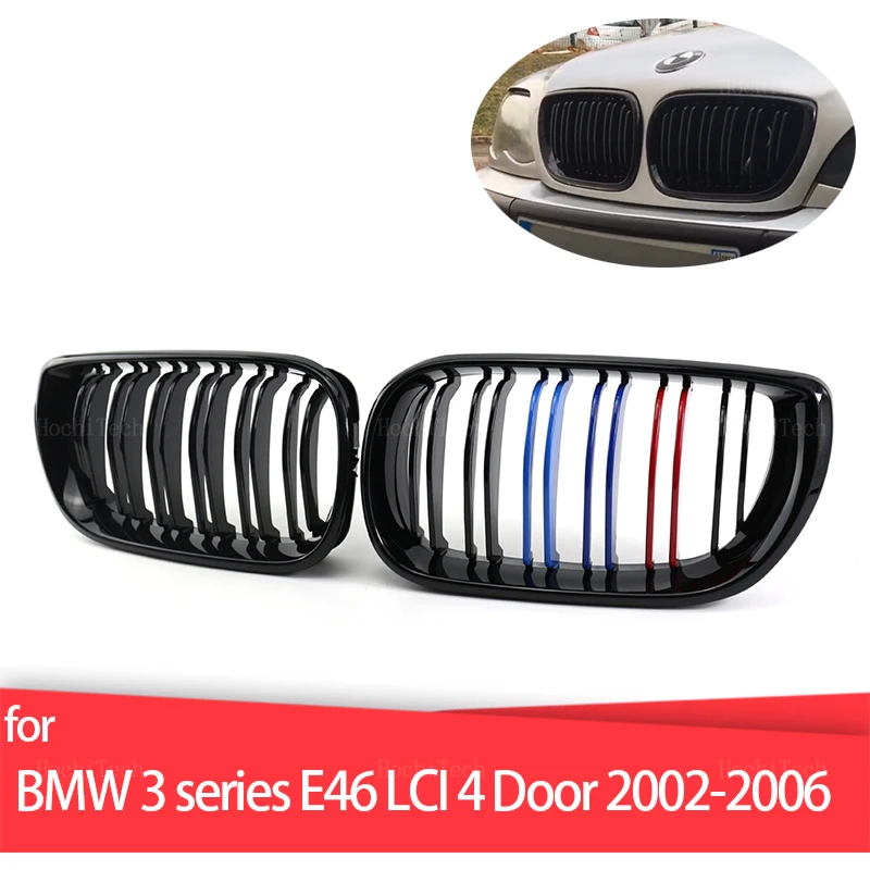BLACK Grille ABS Front Replacement Hood Kidney Grill For BMW 3 series E46 Sedan Touring Facelift 02-06 Accessories
BLACK Grille ABS Front Replacement Hood Kidney Grill For BMW 3 series E46 Sedan Touring Facelift 02-06 Accessories