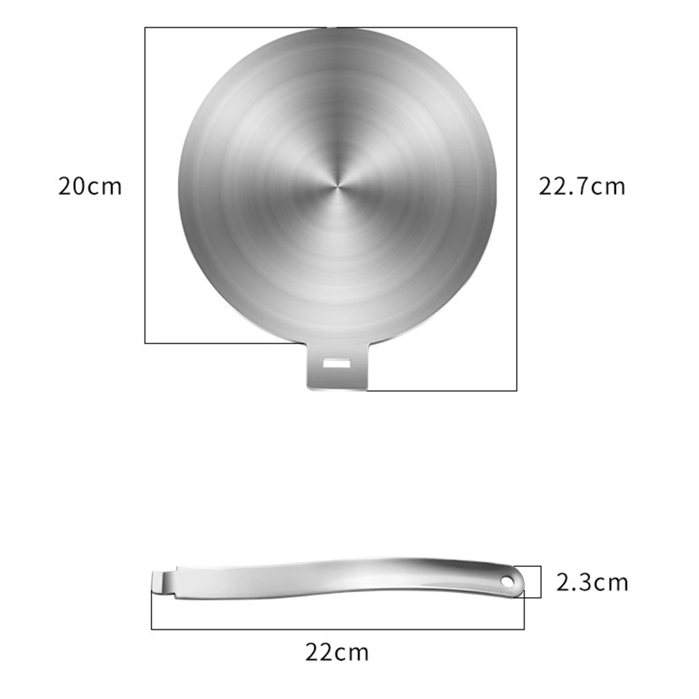 Пластина теплопроводности из нержавеющей стали рассеиватель тепла газовая плита индукционная пластина адаптер для электрической газовой плиты, 20/24 см
Пластина теплопроводности из нержавеющей стали рассеиватель тепла газовая плита индукционная пластина адаптер для электрической газовой плиты, 20/24 см
