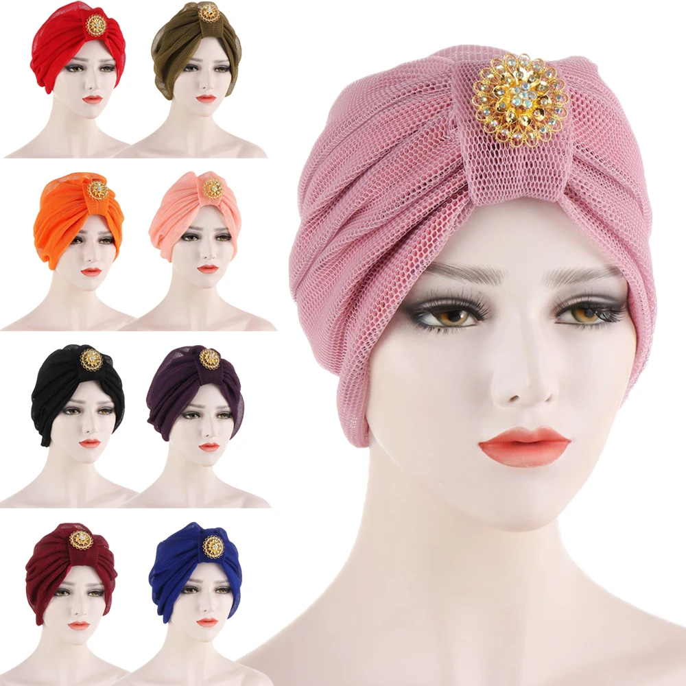 Fashion Ladies Gold Diamond Jewelry Turban Hats Head Wrap For Women Chemo Bandana Muslim Hijab Pleated Indian Cap Turbante Hat
Fashion Ladies Gold Diamond Jewelry Turban Hats Head Wrap For Women Chemo Bandana Muslim Hijab Pleated Indian Cap Turbante Hat