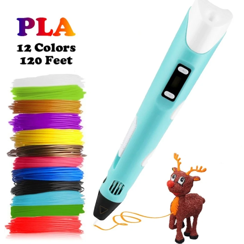 3D Pen LED Screen DIY 3D Printing Pen PLA Filament Creative Toy Gift For Kids Design Drawing 3D Printer Pen Drawing Stift
3D Pen LED Screen DIY 3D Printing Pen PLA Filament Creative Toy Gift For Kids Design Drawing 3D Printer Pen Drawing Stift
