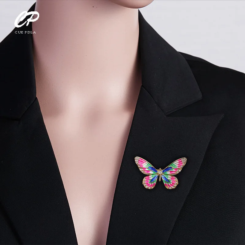 Alloy Rhinestone Butterfly Brooch Rhinestone Drop Oil Metal Clothing All-match European and American Rhinestone Brooch
Alloy Rhinestone Butterfly Brooch Rhinestone Drop Oil Metal Clothing All-match European and American Rhinestone Brooch