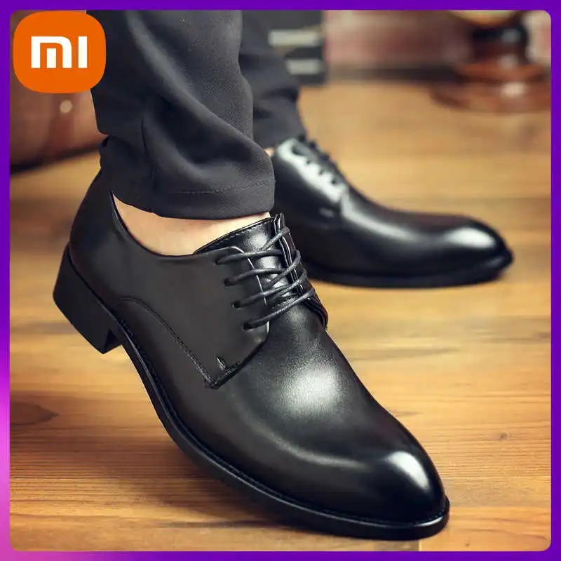 Xiaomi Comfortable Men Dress Shoes High Quality Casual Black Leather Shoes Lace-up Formal Gentleman Business Wedding Shoes
Xiaomi Comfortable Men Dress Shoes High Quality Casual Black Leather Shoes Lace-up Formal Gentleman Business Wedding Shoes
