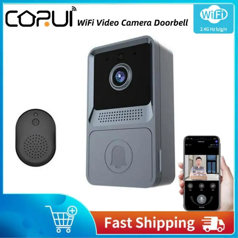 CoRui X1 Outdoor WiFi Smart Doorbell Wireless HD Vido Voice Door Bell Home Security Alarm Welcome LED Light Control With Phone
CoRui X1 Outdoor WiFi Smart Doorbell Wireless HD Vido Voice Door Bell Home Security Alarm Welcome LED Light Control With Phone