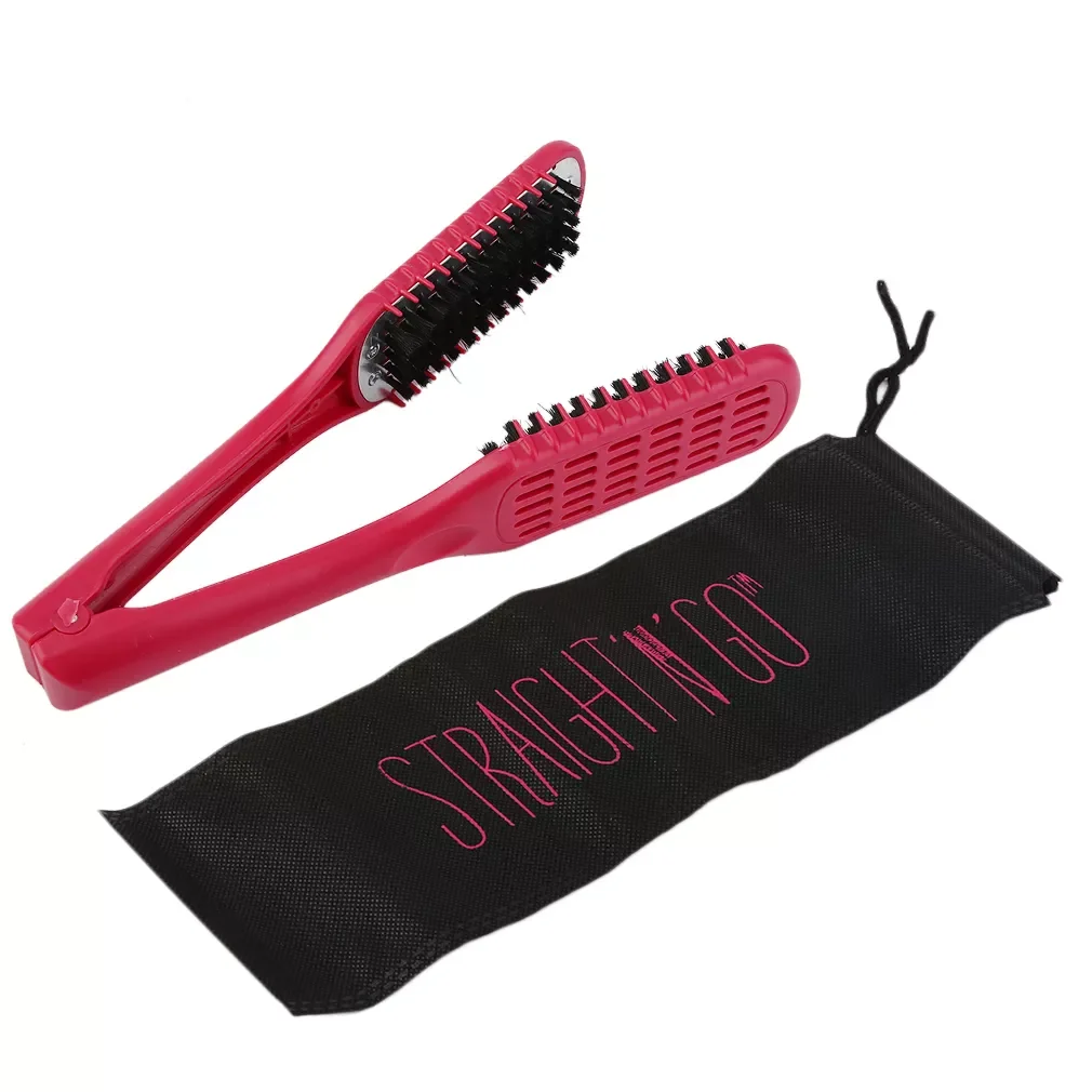 NEW IN Straightening Comb Double Sided Brush Clamp Hair Hairdressing Natural Fibres Bristle Hair Comb Hairstylig Tool
NEW IN Straightening Comb Double Sided Brush Clamp Hair Hairdressing Natural Fibres Bristle Hair Comb Hairstylig Tool