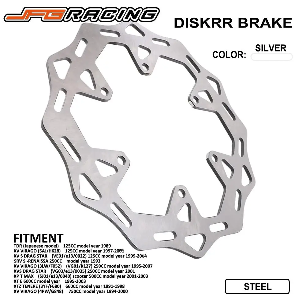 Motorcycle Front Brake Disc Rotor For YAMAHA TDR XV XV S 125CC XTZ 660CC 1991 1992 1993 1994 1995 1996 1997 1998 XV 750CC
Motorcycle Front Brake Disc Rotor For YAMAHA TDR XV XV S 125CC XTZ 660CC 1991 1992 1993 1994 1995 1996 1997 1998 XV 750CC