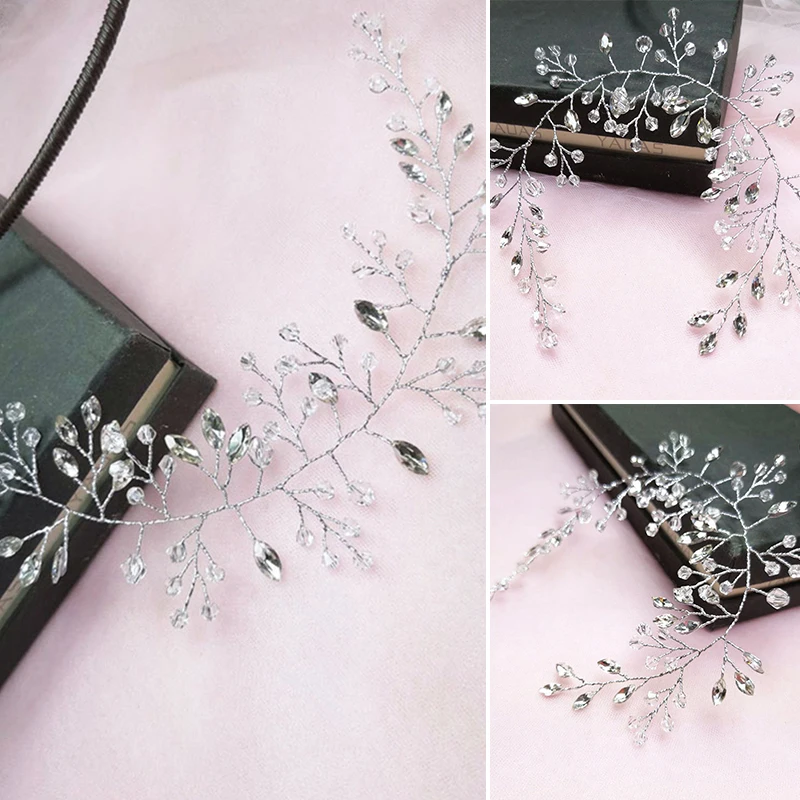 Brial Hair Jewelry Crown Headpiece Pearl Crystal Leaf Bride Tiaras Wedding Prom Parties Vine Hair Accessories Headdress Decorate
Brial Hair Jewelry Crown Headpiece Pearl Crystal Leaf Bride Tiaras Wedding Prom Parties Vine Hair Accessories Headdress Decorate