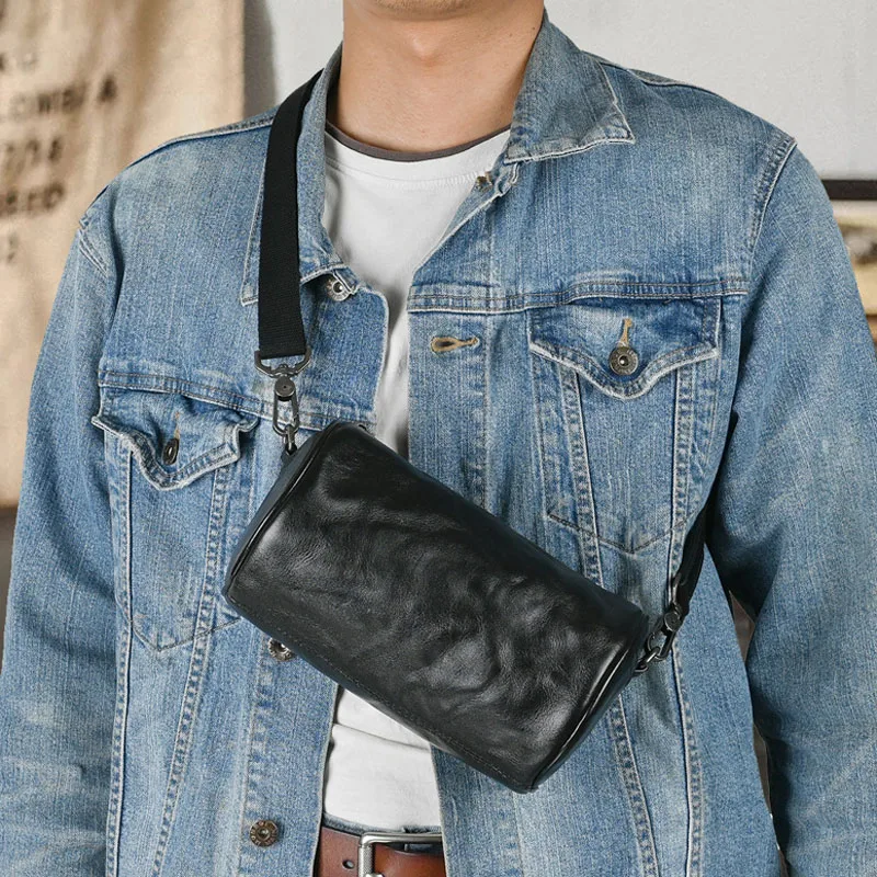 AETOO Leather cylinder men's bag cowhide fashion single shoulder bag satchel men's plant tanned leather tide brand casual cross
AETOO Leather cylinder men's bag cowhide fashion single shoulder bag satchel men's plant tanned leather tide brand casual cross