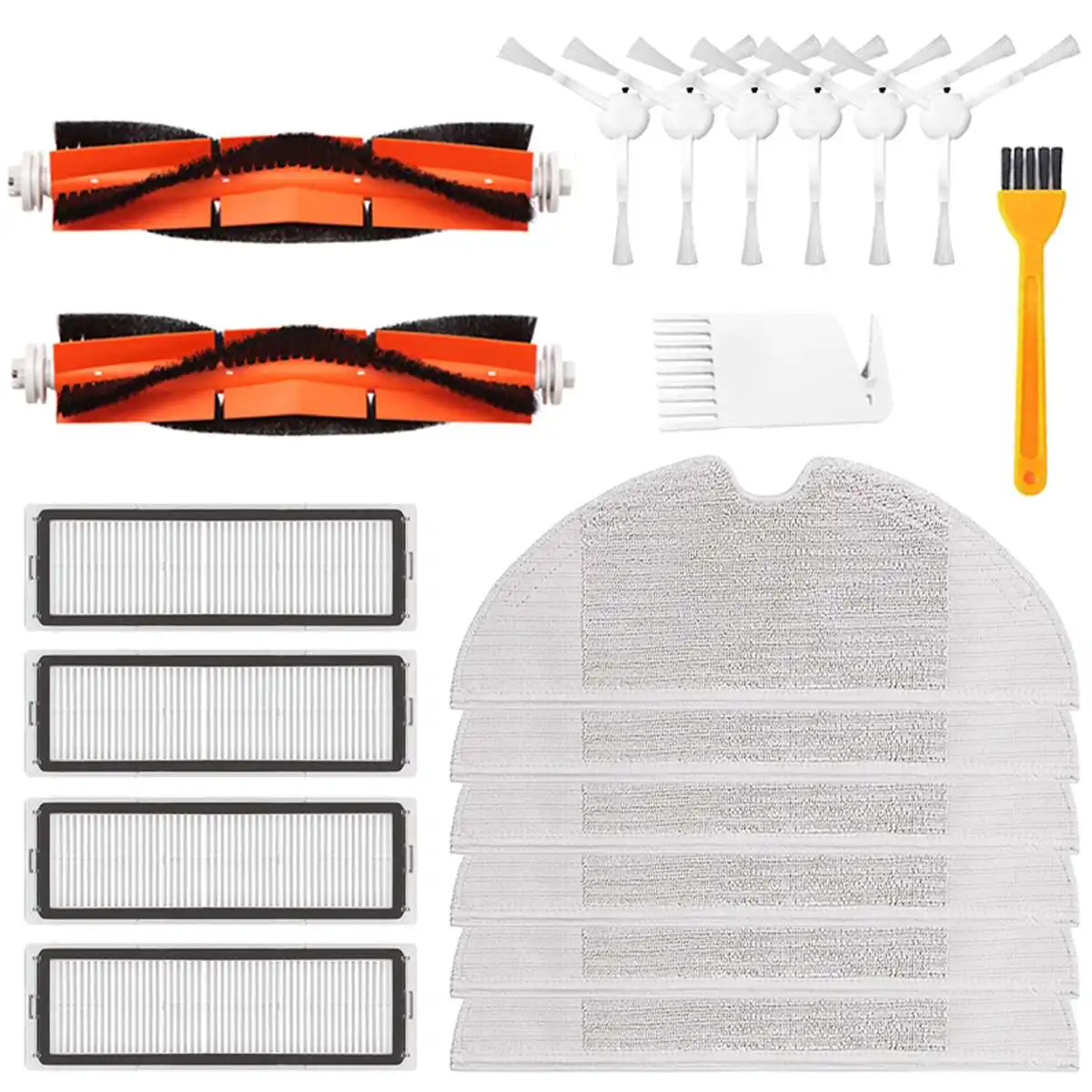 20pcs Replacements for Xiaomi Mijia 1C/STYTJ01ZHM 1t 2Pro+ 2C Dreame F9 Robotic Vacuum Cleaner Parts Accessories Main Brushes*2
20pcs Replacements for Xiaomi Mijia 1C/STYTJ01ZHM 1t 2Pro+ 2C Dreame F9 Robotic Vacuum Cleaner Parts Accessories Main Brushes*2