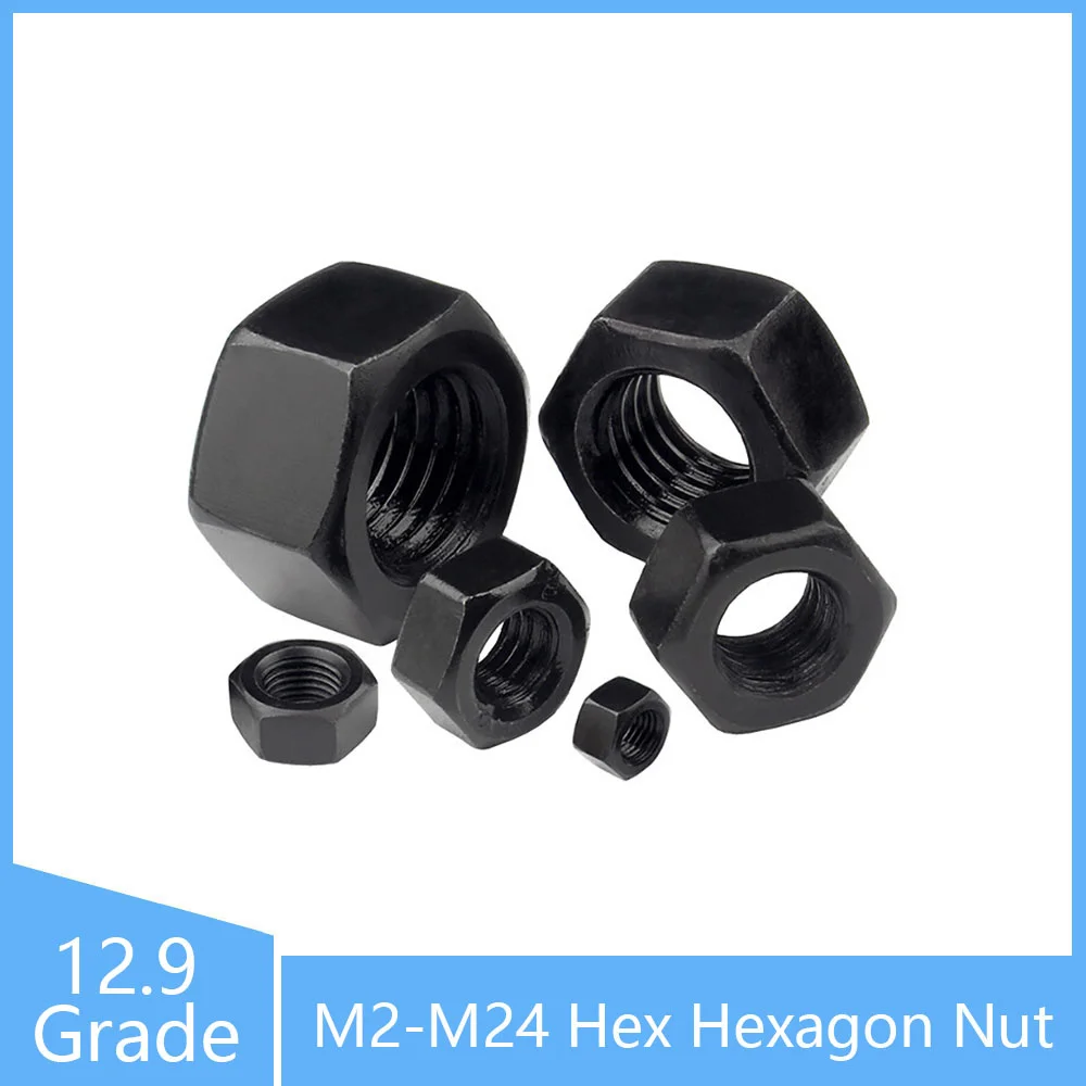 M2 M2.5 M3 M4 M5 M6 M8 M10 M12 M14 M16 M18 M20 M22 M24 Hexagon Nuts 12.9 Grade Self Colour Black
M2 M2.5 M3 M4 M5 M6 M8 M10 M12 M14 M16 M18 M20 M22 M24 Hexagon Nuts 12.9 Grade Self Colour Black