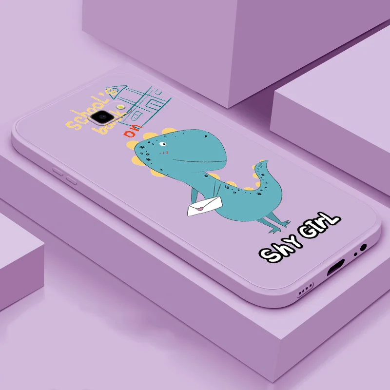

For Samsung J4 J6 Plus 2018 J5 Prime J7 2015 J7 Pro TPU Silicone Phone Shell Cute Cartoon Back Cover Case Dinosaur Phone Case