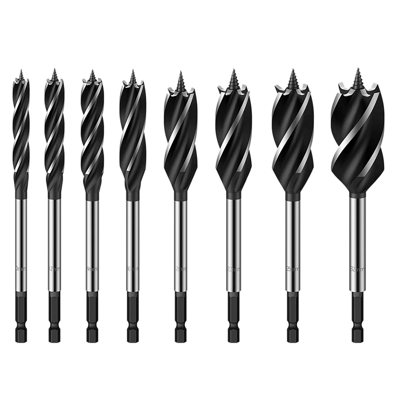 Wood Drill Bit Reaming Drill Wood Auger Fast Cut Woodworking Drill Bit Set 8Pcs 10mm,12mm,14mm,16mm,20mm,22mm,25mm,32mm
Wood Drill Bit Reaming Drill Wood Auger Fast Cut Woodworking Drill Bit Set 8Pcs 10mm,12mm,14mm,16mm,20mm,22mm,25mm,32mm