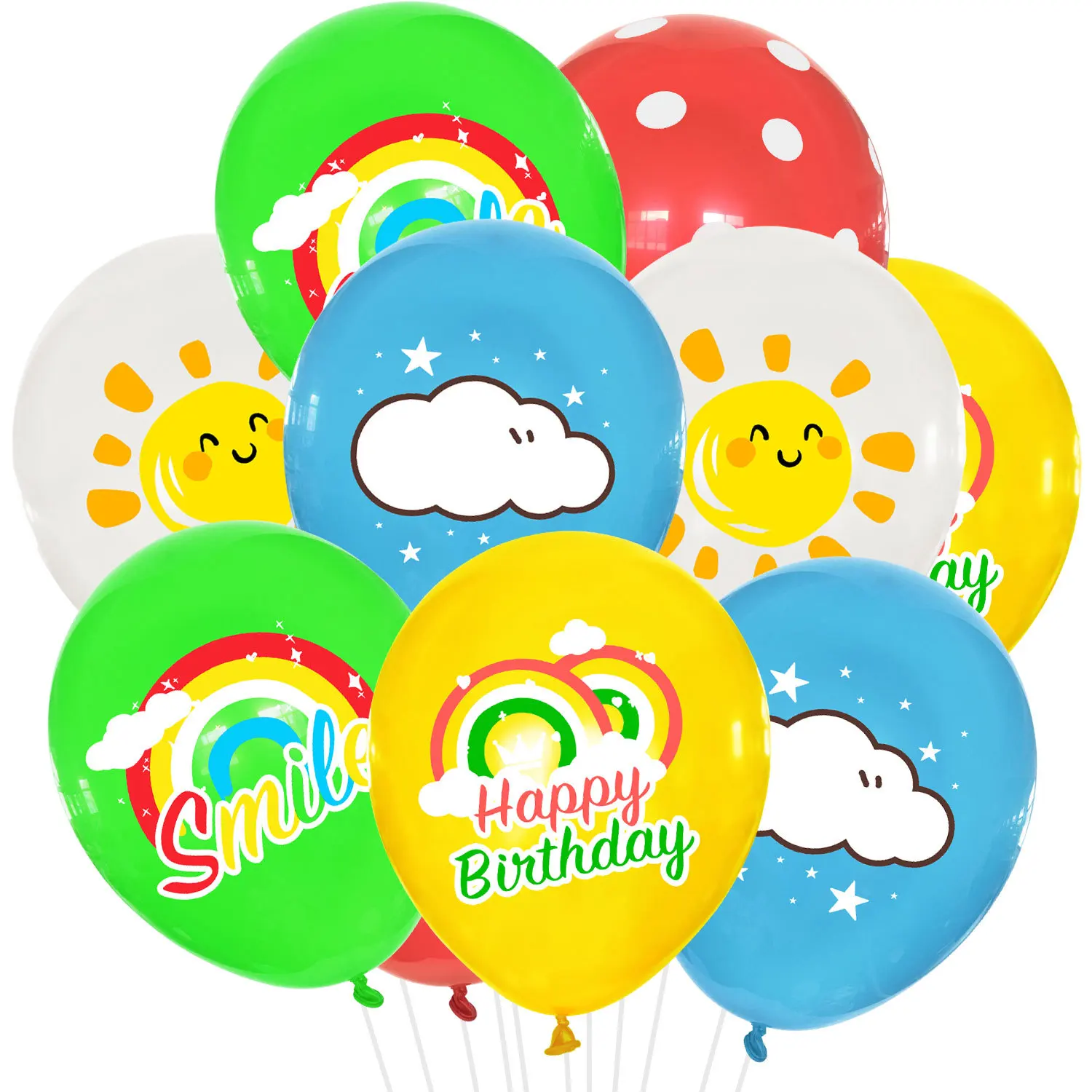 Rainbow Cloud Sun Print Latex Balloon Smile Kindergarten Decoration Happy Birthday Colorful Balloons Birthday Party Decoration
Rainbow Cloud Sun Print Latex Balloon Smile Kindergarten Decoration Happy Birthday Colorful Balloons Birthday Party Decoration