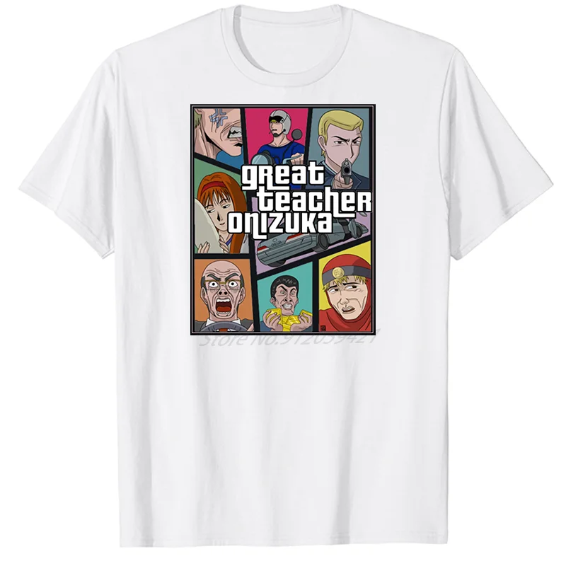 Men Great Teacher Onizuka Gto fashion t-shirt graphic t shirts oversized t shirt Harajuku Summer Streetwear t shirt for men
Men Great Teacher Onizuka Gto fashion t-shirt graphic t shirts oversized t shirt Harajuku Summer Streetwear t shirt for men