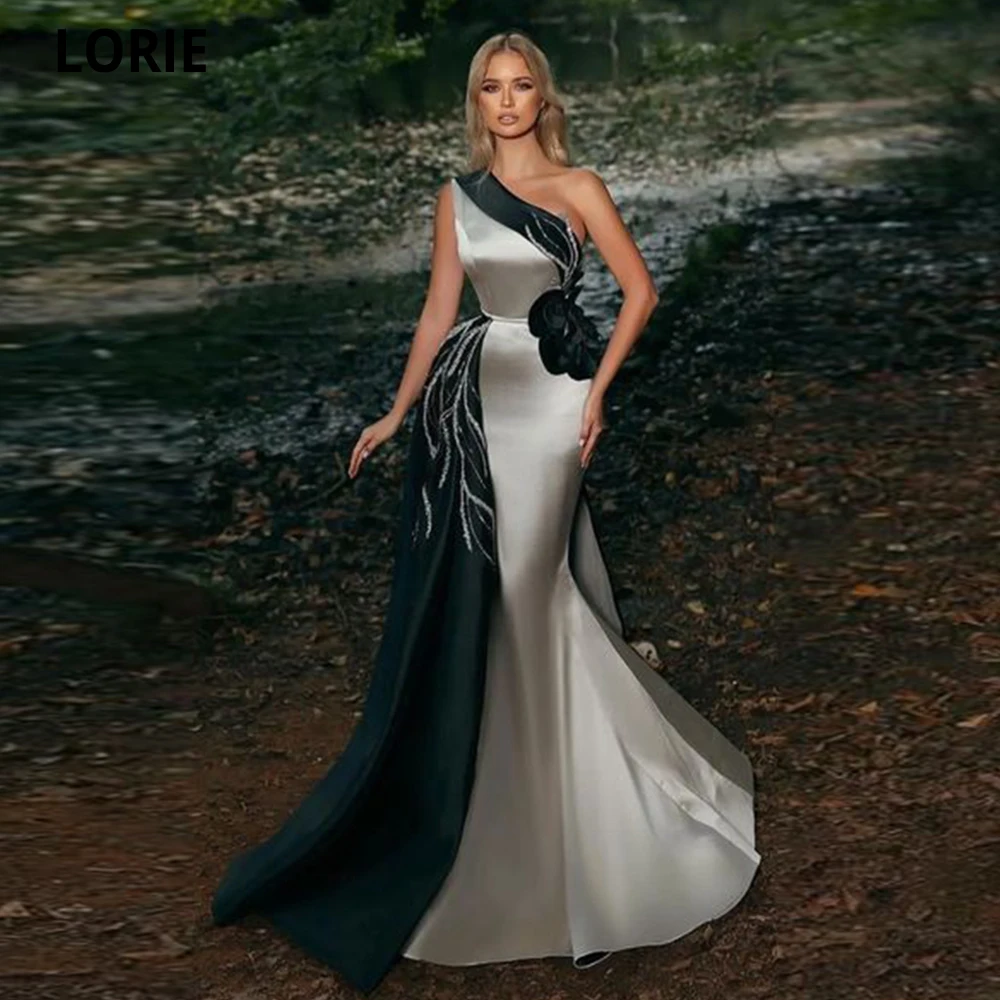 LORIE Mermaid Vestidos Elegantes Para Mujer Evening Dresses Satin One Shoulder 3D Flowers Satin Beadings Seqins Robes De Soirée
LORIE Mermaid Vestidos Elegantes Para Mujer Evening Dresses Satin One Shoulder 3D Flowers Satin Beadings Seqins Robes De Soirée