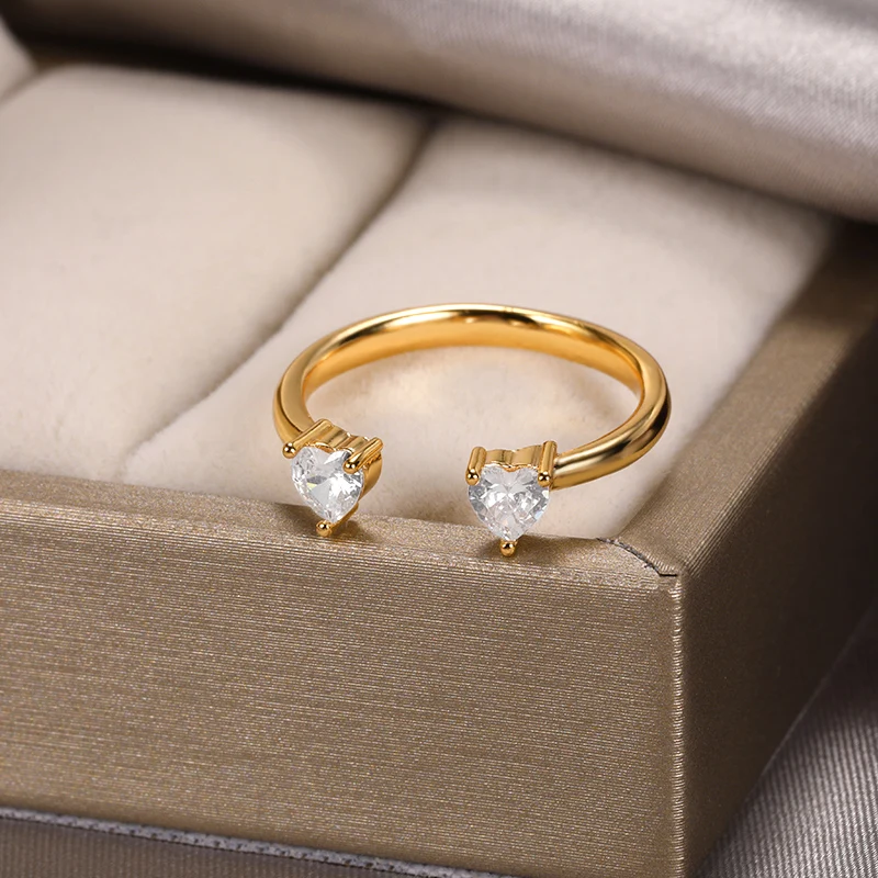 Adjustable Open Zircon Ring Simple Crystal Wedding Ring For Women Romantic Engagement Anniversary Jewelry Gift
Adjustable Open Zircon Ring Simple Crystal Wedding Ring For Women Romantic Engagement Anniversary Jewelry Gift