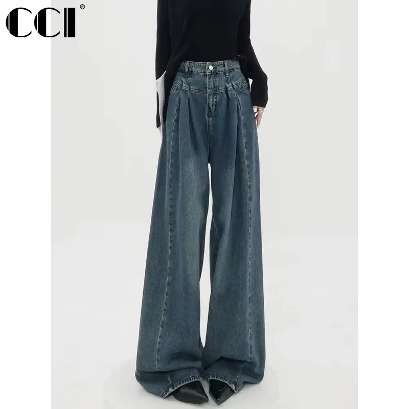 

CCI Women's Pants Regular Do Old Full Length Casual Thin Denim Lycra Jeans Trousers YJ039P The New Listing