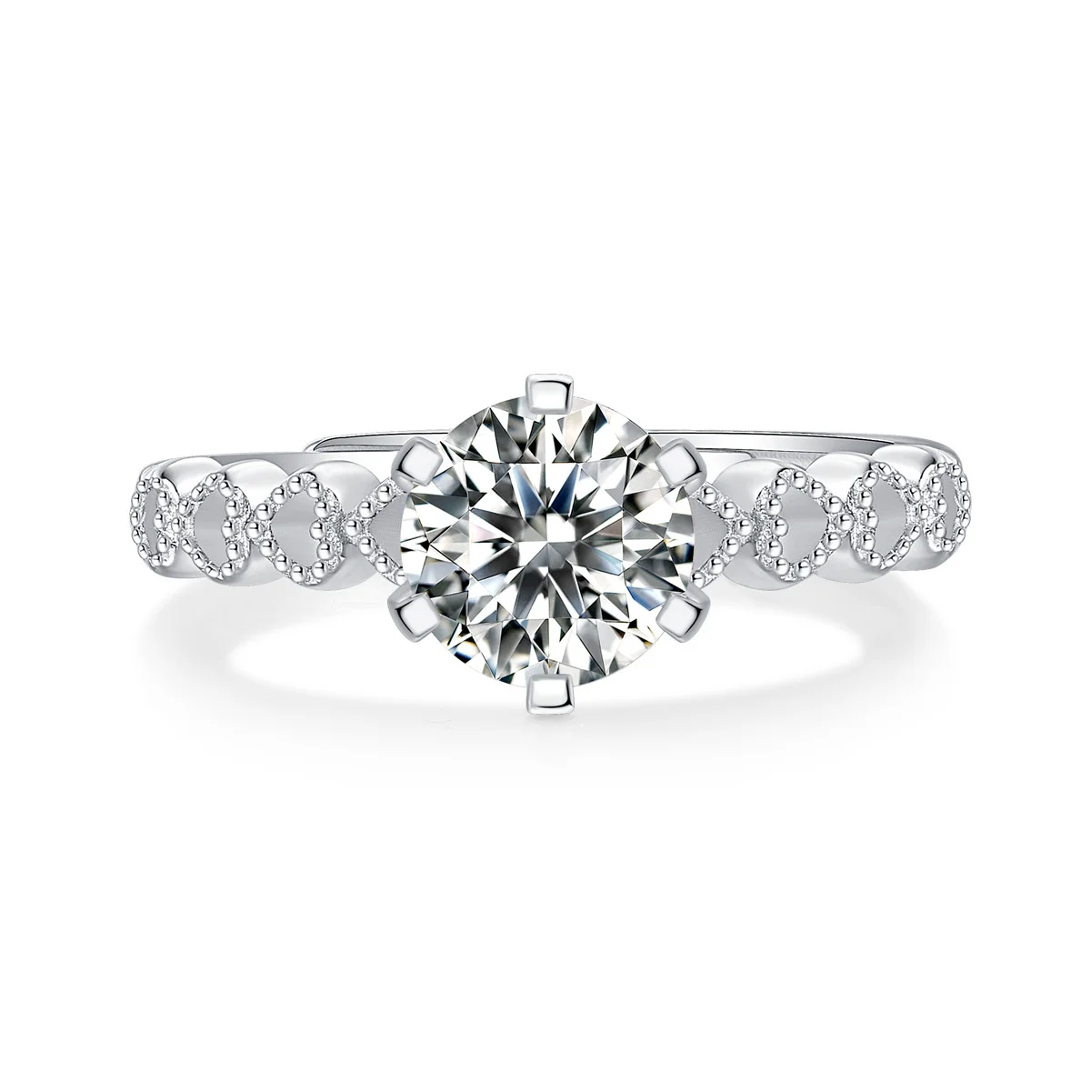 New style 925Sterling Silver Moissanite Ring 1carat D color Lab Diamond jewelry Luxury Jewelry Wedding Anniversary romantic Gift
New style 925Sterling Silver Moissanite Ring 1carat D color Lab Diamond jewelry Luxury Jewelry Wedding Anniversary romantic Gift