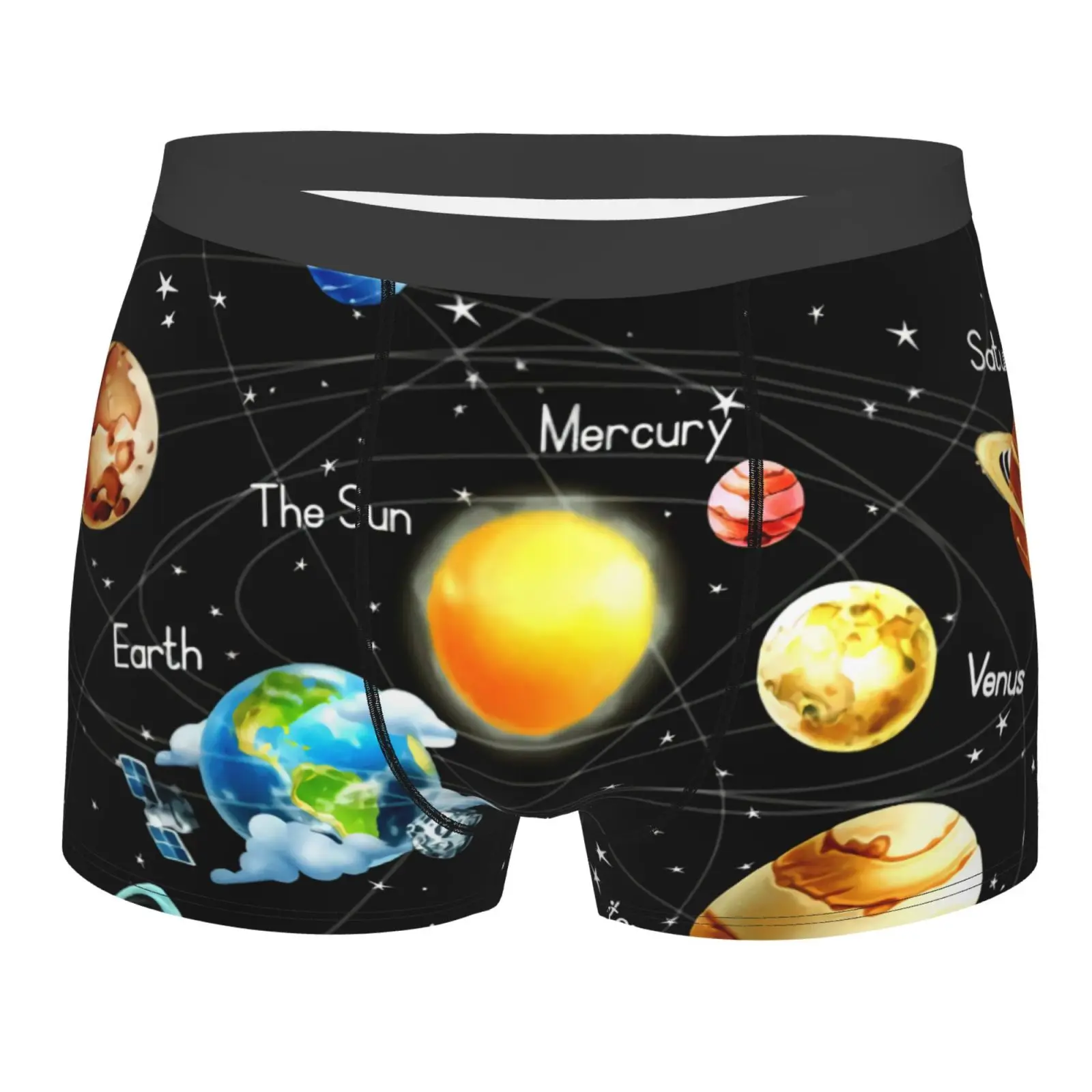 Трусы-боксеры мужские из полиэстера, пикантное нижнее белье с солнечной системой, защита от солнца, Луны, звезд, Прозрачные шорты
Трусы-боксеры мужские из полиэстера, пикантное нижнее белье с солнечной системой, защита от солнца, Луны, звезд, Прозрачные шорты