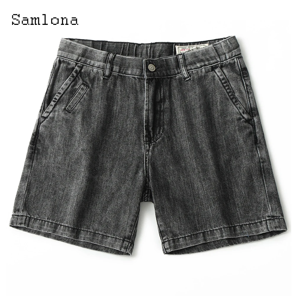 Samlona Plus Size 4xl Men's Patchwork Demin Shorts Male Casual Button Up Short Jeans 2022 Summer New Sexy Demin Shorts
Samlona Plus Size 4xl Men's Patchwork Demin Shorts Male Casual Button Up Short Jeans 2022 Summer New Sexy Demin Shorts