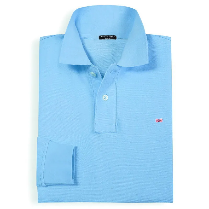 Premium Men's Clothing Long Sleeve Polo Shirt Pure Cotton Bow Logo Embroidery Male T-shirts RL812
Premium Men's Clothing Long Sleeve Polo Shirt Pure Cotton Bow Logo Embroidery Male T-shirts RL812