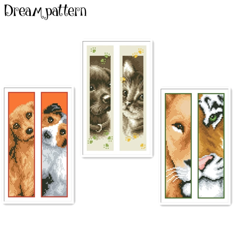 Tiger dogs patterns on both sides bookmarks cross stitch kit counted 18ct 14ct Plastic Fabric needlework embroidery Craft kit
Tiger dogs patterns on both sides bookmarks cross stitch kit counted 18ct 14ct Plastic Fabric needlework embroidery Craft kit