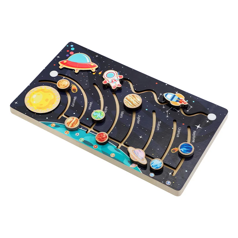 Wooden Solar System Cognitive Game Colorful Sun Earth Space 9 Planets Science Toys For Children Training Educational Toy Gift 
Wooden Solar System Cognitive Game Colorful Sun Earth Space 9 Planets Science Toys For Children Training Educational Toy Gift