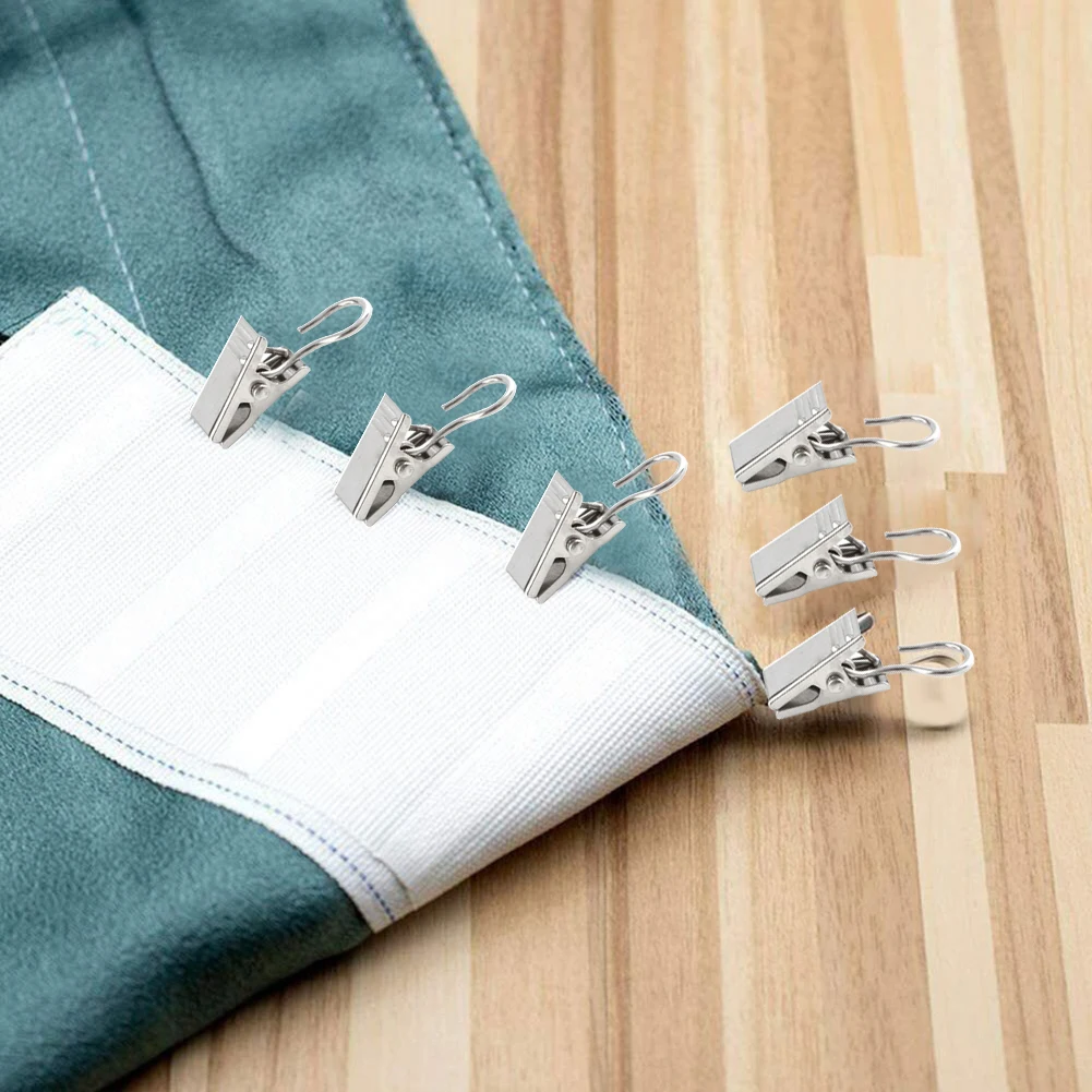 Hook Curtain Clips 20/50/100x Decorations Drapery EASY INSTALLATION Enclosure For Window Multi-purpose Practical
Hook Curtain Clips 20/50/100x Decorations Drapery EASY INSTALLATION Enclosure For Window Multi-purpose Practical
