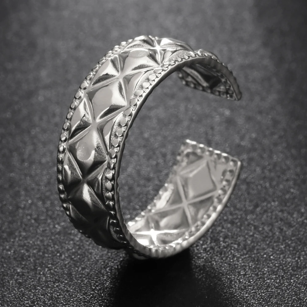 COOLTIME Geometric Rhombus Rectangle Rings Stainless Steel Adjustable Rings for Women Aesthetic Jewlery Gift 2022 New Wholesale
COOLTIME Geometric Rhombus Rectangle Rings Stainless Steel Adjustable Rings for Women Aesthetic Jewlery Gift 2022 New Wholesale