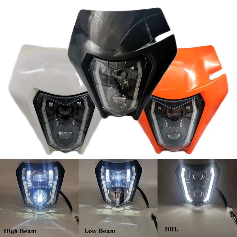For KTM EXC EXCF SXF SX XC XCW XCF XCFW 125 150 250 350 450 530 Motorcycle Supermoto Universal Headlamp DRL Lights Headlight
For KTM EXC EXCF SXF SX XC XCW XCF XCFW 125 150 250 350 450 530 Motorcycle Supermoto Universal Headlamp DRL Lights Headlight