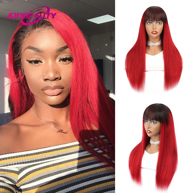 Addbeauty Straight Human Hair Wigs for Women Colorful Clip in Brazilian Remy Hair Wig Ombre Blond Machine Made Wig Without Glue
Addbeauty Straight Human Hair Wigs for Women Colorful Clip in Brazilian Remy Hair Wig Ombre Blond Machine Made Wig Without Glue