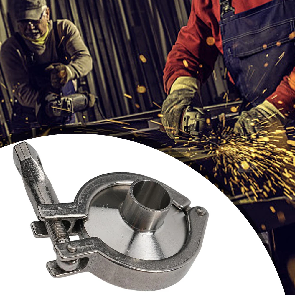 Parts Pipe Fittings SS304 Sanitary Weld Tri Clamp 19mm-102mm OD 3/4-4 In PTFE Gasket Stainless Steel 304 1 Set
Parts Pipe Fittings SS304 Sanitary Weld Tri Clamp 19mm-102mm OD 3/4-4 In PTFE Gasket Stainless Steel 304 1 Set