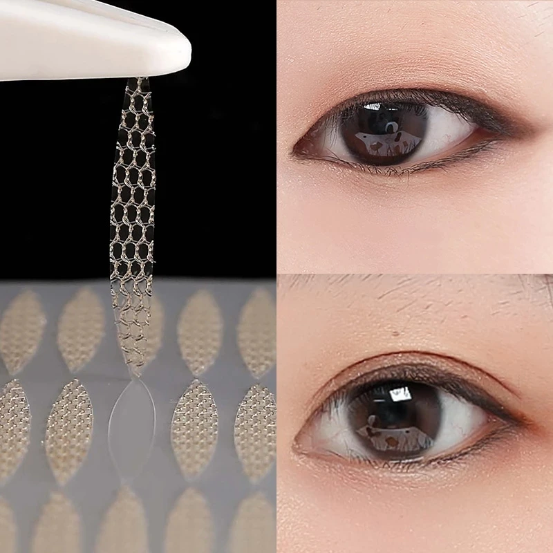 240pcs/5 Packs Gauze Mesh-Lace Invisible Double-fold Eyelid Sticker Transparent Invisible Self-adhesive Eyelid Tape Sticker 
240pcs/5 Packs Gauze Mesh-Lace Invisible Double-fold Eyelid Sticker Transparent Invisible Self-adhesive Eyelid Tape Sticker