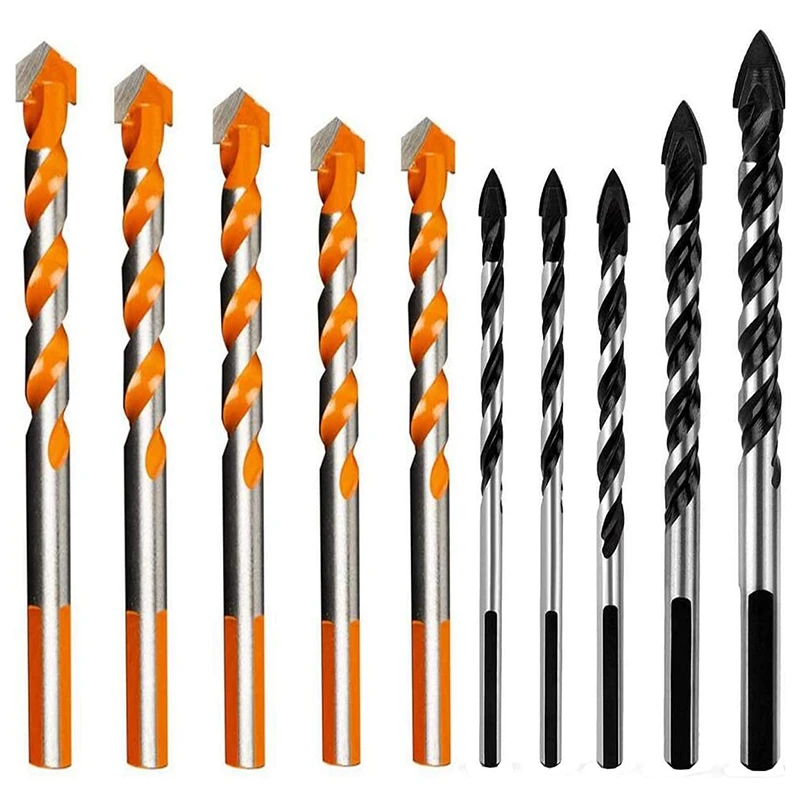 10PCS Drill Bit Set Carbide Twist Drill Triple-Cornered Drill Bit For Porcelain Ceramic Tile Brick Glass Masonry
10PCS Drill Bit Set Carbide Twist Drill Triple-Cornered Drill Bit For Porcelain Ceramic Tile Brick Glass Masonry