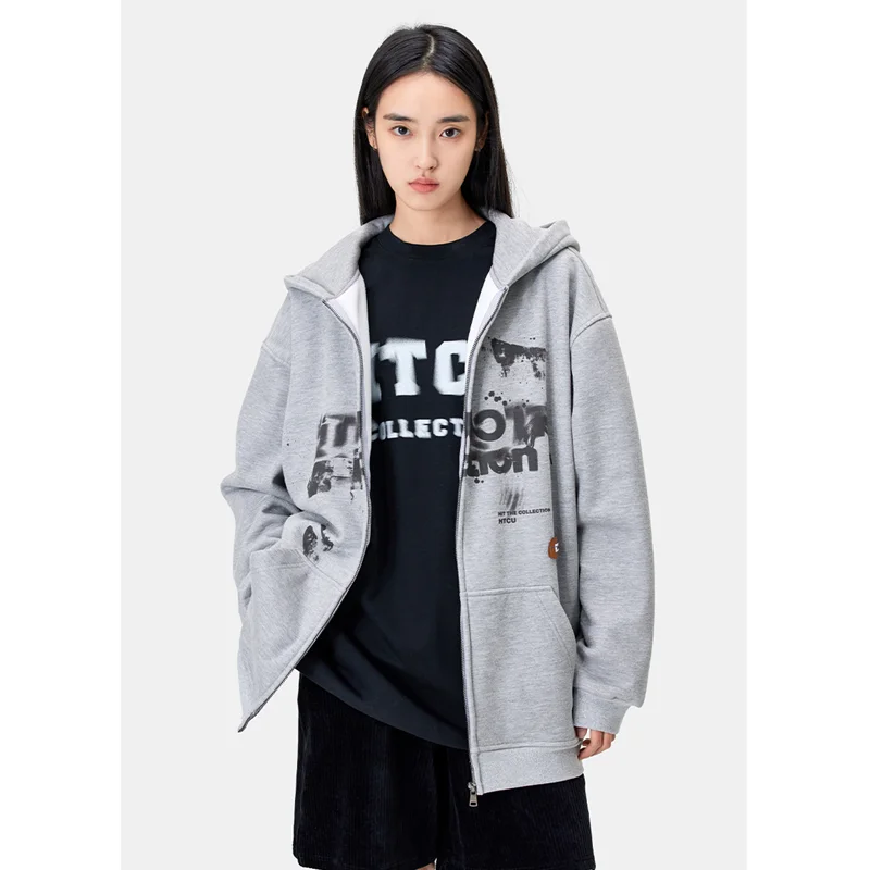 Women Grey Outerwear Hooded Sweatshirt Letter Print Fashion Hip Hop Vintage Leisure Thicken Winter New Long Sleeves Coat Tops
Women Grey Outerwear Hooded Sweatshirt Letter Print Fashion Hip Hop Vintage Leisure Thicken Winter New Long Sleeves Coat Tops