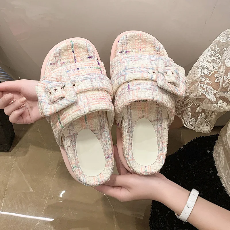 2023 Summer Trend Female Slippers Women Flat Outdoor Slides Rubber Sole Open Toe Beach Casual Sandals Ladies Cozy Shoes
2023 Summer Trend Female Slippers Women Flat Outdoor Slides Rubber Sole Open Toe Beach Casual Sandals Ladies Cozy Shoes