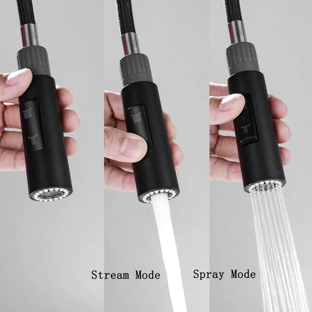 Kitchen Pull-out Faucet Pull Out Spray Shower Head Setting Replacement Tap 2 Sprayer Modes Black Faucet For Kitchen
Kitchen Pull-out Faucet Pull Out Spray Shower Head Setting Replacement Tap 2 Sprayer Modes Black Faucet For Kitchen